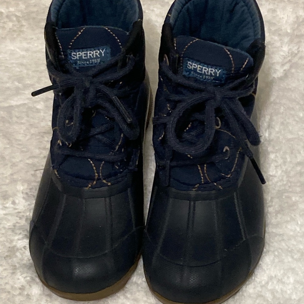 Sperry Kids Dark Blue Boots size 12 toddler